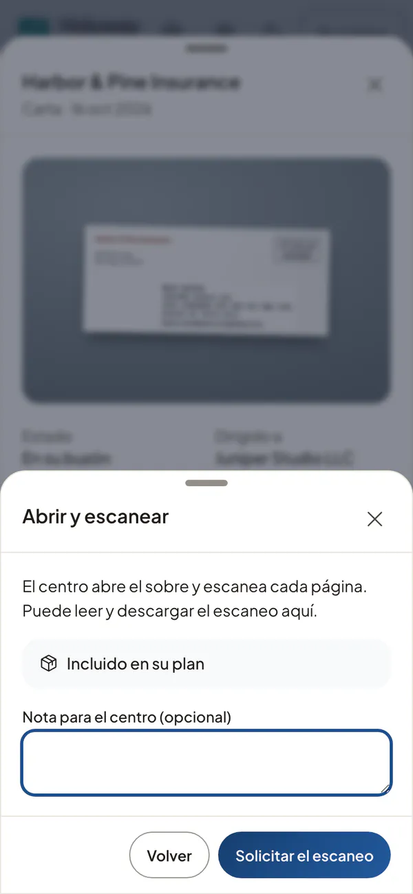 Pides el escaneo